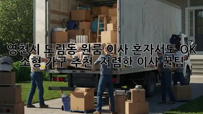 영천시 도림동 원룸 이사? 혼자서도 OK! 소형 가구 추천 & 저렴한 이사 꿀팁! ✨